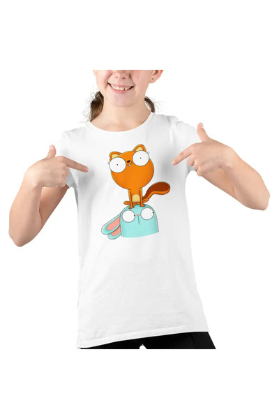 OEM Παιδικό Κοριτσίστικο T-shirt Kiff Barry Squirrel Rabbit