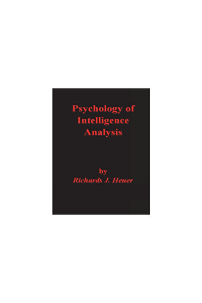 Important Books Psychology of Intelligence Analysis
