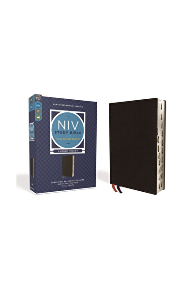 Zondervan Biblia de studiu NIV, ediție complet revizuită, caractere mari, pie...