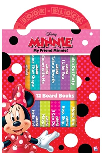 Phoenix Disney - My Friend Minnie Mouse - My First Library 12 Board Book Block Set - Pi Kids