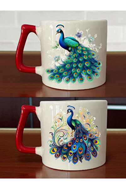 lili hediyelik كوب طاووس مكون من قطعتين - هدية التخرج، هدايا للصديقة