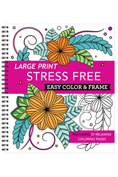 New Seasons Carte de colorat cu litere mari, ușor de colorat și înrămat - făr...