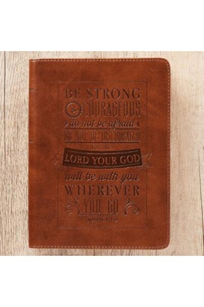 BIBLIOBAZAAR Jurnal Lux-Leather Fii puternic și curajos Iosua 1:9