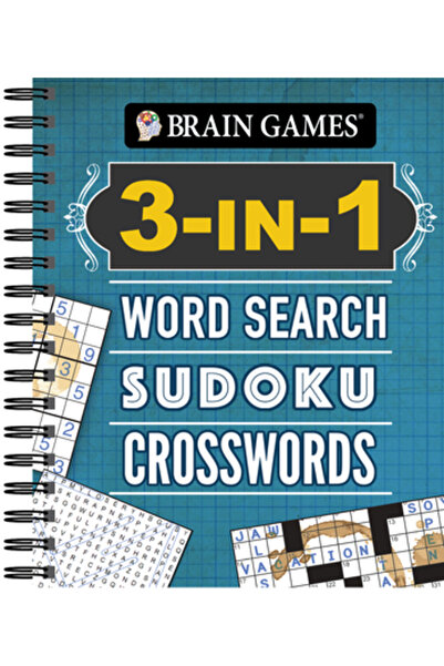 Pubn Intl Jocuri Creiere - 3 în 1: Căutare de Cuvinte, Sudoku, Rebusuri