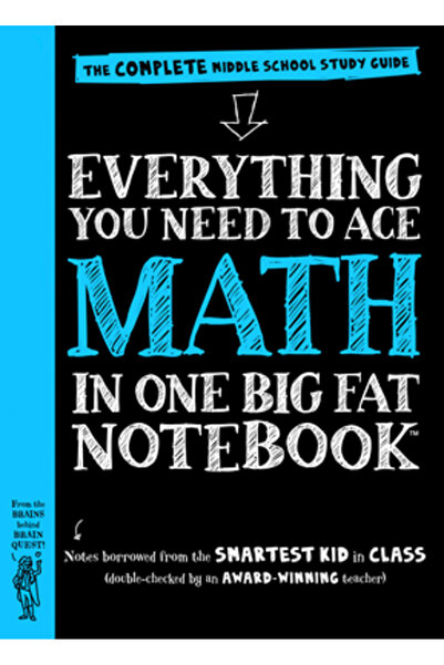 Pearson School K12 Tot ce ai nevoie pentru a obține rezultate excelente la matematică într-un singur caiet mare și gras: Ghidul complet de studiu pentru gimnaziu