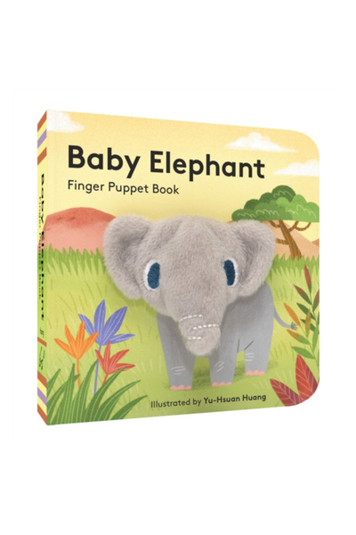 Chronicle Books Pui de elefant: Carte cu păpuși de deget