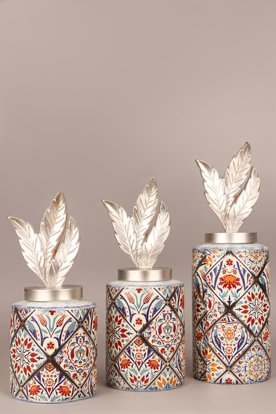 Hmydesign SilverDance Handmade Dekoratif Seramik Vazo