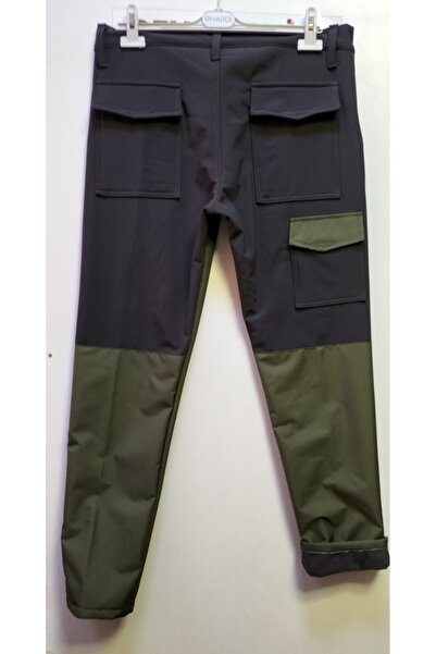 BeyzDenim Füme likralı haki polarlı su itiçi çulluk.av.avcı.yürüyüş pantolonu büyük beden