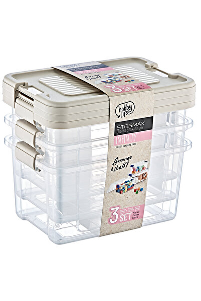 LİLA HOME 3-Piece 2.5 Lt Storage Container