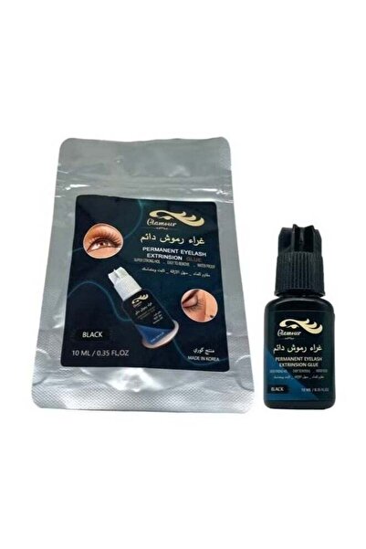 Glamore Glamor Eyelash Adhesive, Permanent, Water-Resistant, Black, 10ml