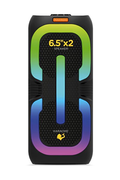 Maxron MXTune 16W Bluetooth Hoparlör Led Işıklı Ses Sistemi Parti Speaker Kar...