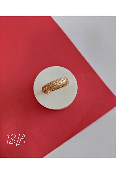 shop خاتم ذهبي من الفولاذ بثلاثة خطوط