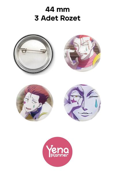Yenaplanner Set de ornamente/badge pentru geanta Hunter x Hunter