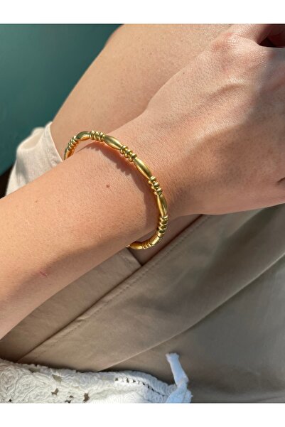 Hora Lora Gold Çelik Kelepçe