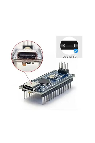 Generic Nano V3.0 ATmega328P Microcontroller Board, Shield Screw Terminal Expansion Board, Type C Cable
