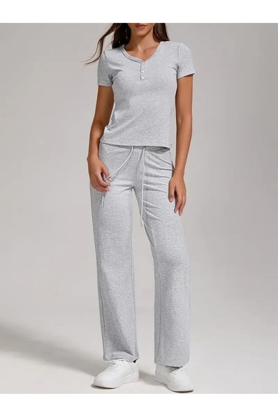 modlux Women's Baggy Oversized Plus Size Sportswear Quality Loose Fit Stretchy Comfortable Fabric Sweatpants7741