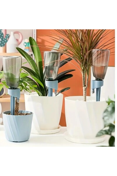 Türker Modern Saksı Çiçek Sulama Aparatı Easycare 2 Adet (Şişesi ile Birlikte)