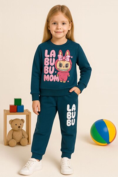 ARBİ kids Djevojački Labubu kompaktni Pamučni džersej set za kvalitetni uzora...