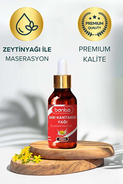 Bontia Sarı Kantaron Yağı 20 ml – Zeytinyağı Maserasyon, Eklem & Kas Rahatlat...