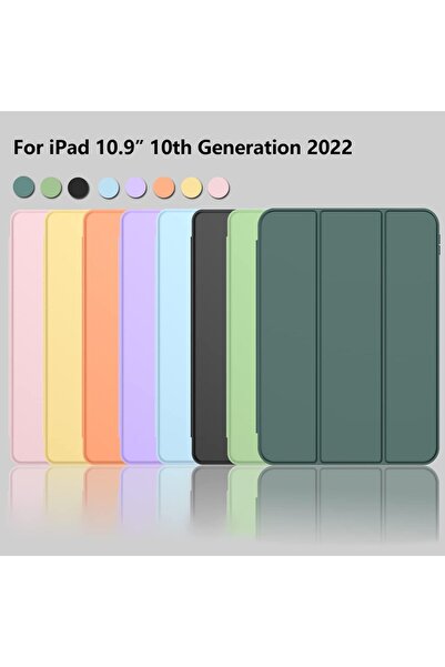 Generic حافظة iPad الجيل العاشر، 27.7 سم (10.9 بوصة)، غطاء ذكي مع حامل قلم، تنبيه/سكون تلقائي، متوسط