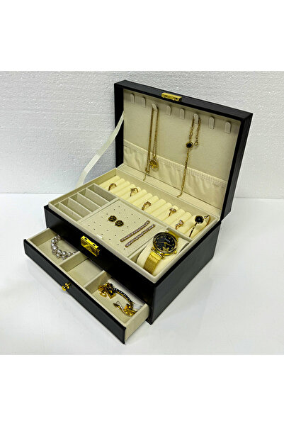 velve Elegant box for accessories and jewelry, Black