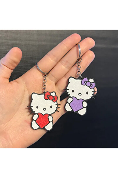 Lades Breloc cu inimă Hello Kitty