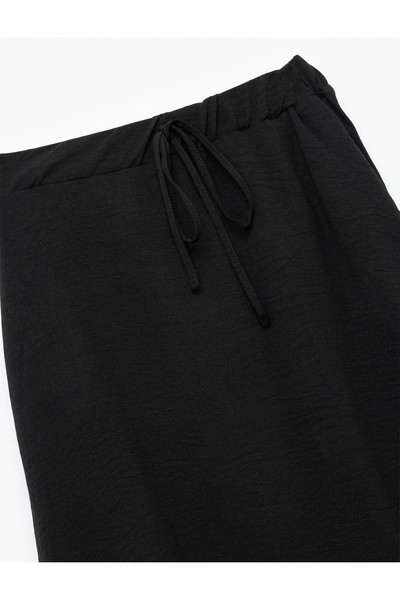 Koton Aerobin Fabric Midi Length Bell Cut Flared Skirt