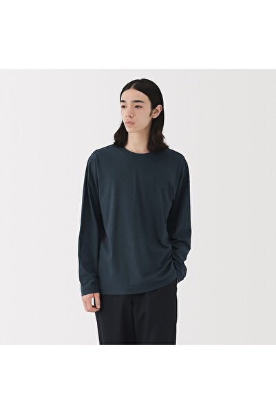 Muji Washed Jersey Crew Neck Long Sleeve T-Shirt