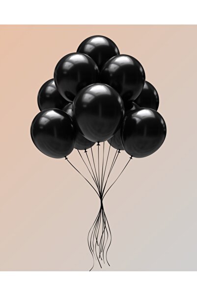 Umamiçe 20 بالونة سوداء معدنية