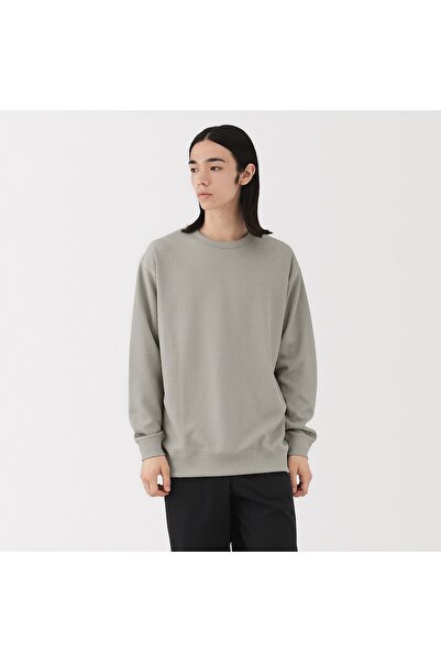 Muji UV Protection Quick Dry Waffle Crew Neck Long Sleeve T-Shirt