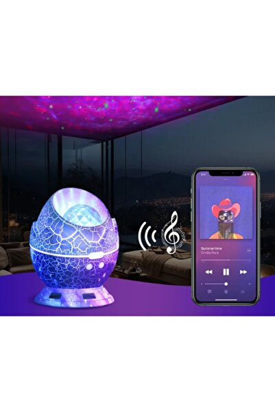 stfast st Renk Değiştiren Dinazor Yumurtası Bluetooth Gece Lambası Kumandalı Uyku arkadaşı Çocuklar Sevgililer