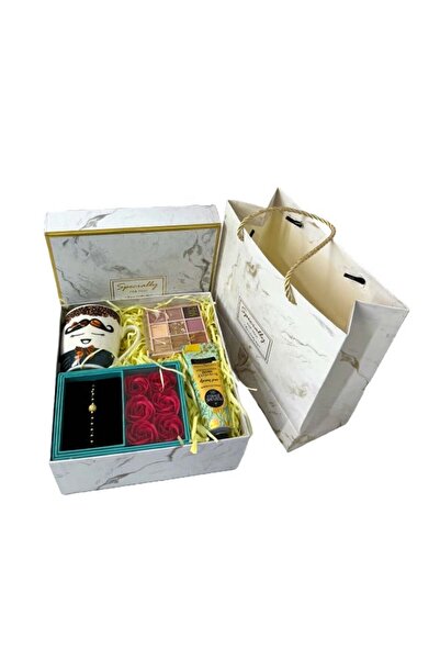velve Pachet Eyup, crema de maini si de corp 50ml, paleta fard,cana,6 trandaf...