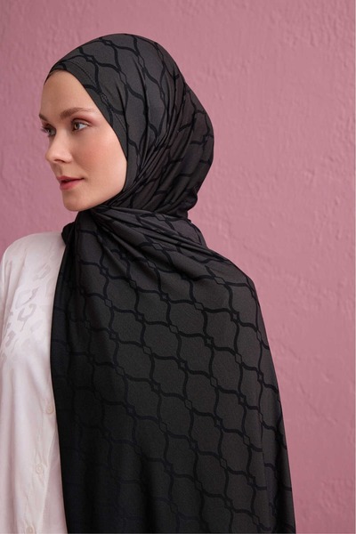 Imannoor Kafes Anthracite Gradient Supreme Shawl 70X175