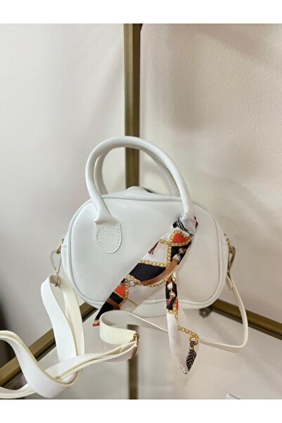 zemihra Women's Mini Hand & Shoulder Bag – Gold Detailing, Scarf Accessory