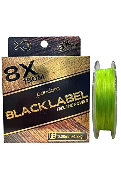 Pandora Black Label 8X 150 mt 0.08mm İp Misina Light Green