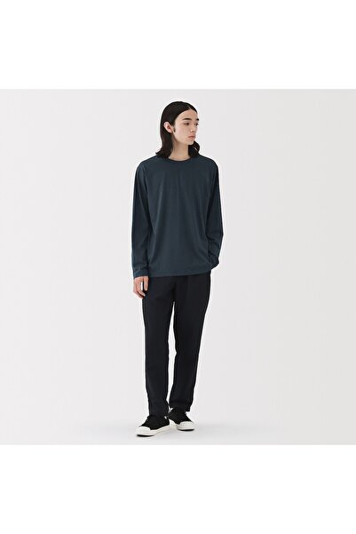 Muji Washed Jersey Crew Neck Long Sleeve T-Shirt