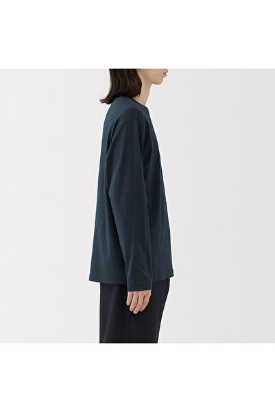 Muji Washed Jersey Crew Neck Long Sleeve T-Shirt