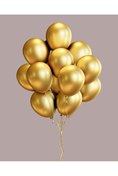 Umamiçe 20 بالونة ذهبية معدنية