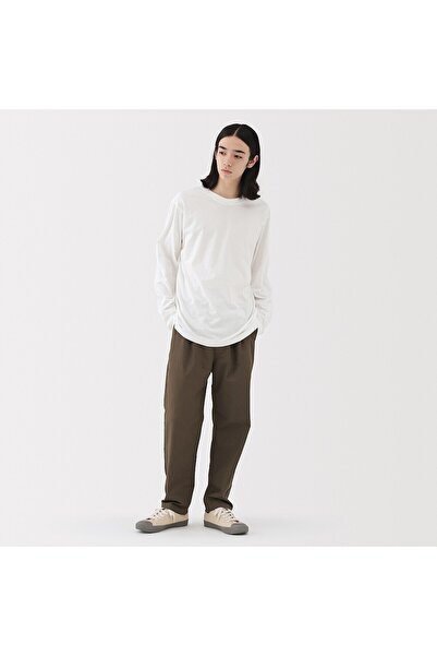 Muji Washed Jersey Crew Neck Long Sleeve T-Shirt
