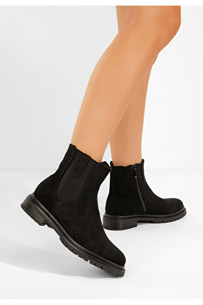 B T Shoes Černé dámské kotníková obuv Nevea