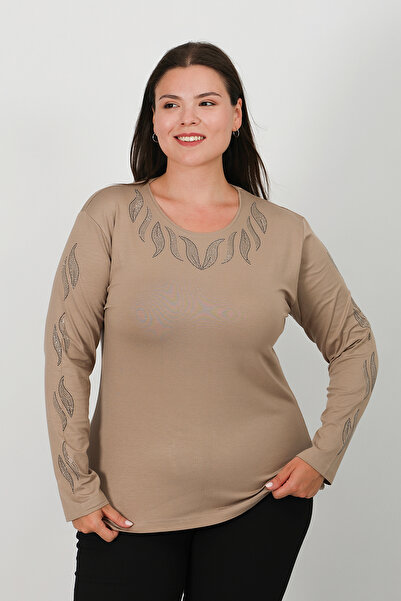 Lanze Stone Print Combed Cotton Blouse