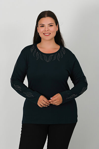 Lanze بلوزة من القطن الممشط بطبعة حجرية