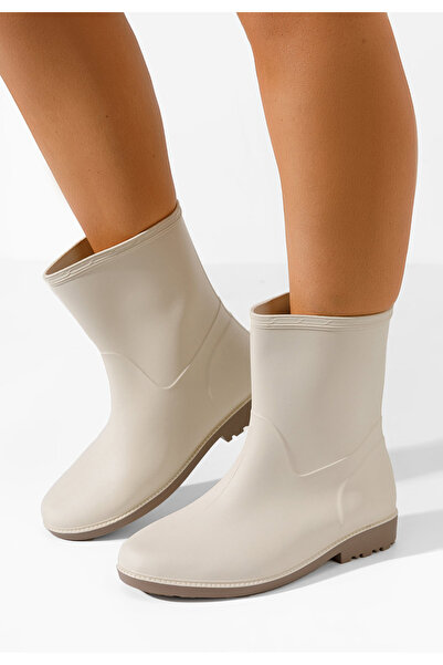 B T Shoes Γυναικεία Μποτάκια Themia λευκά