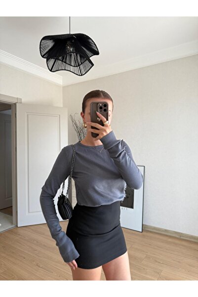 BAŞARAN Ανθρακί βασική μπλούζα