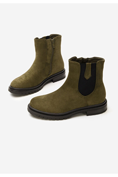 B T Shoes Zelené dámské kotníková obuv Nevea