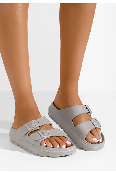 B T Shoes Šedé dámské pantofle Madeleina