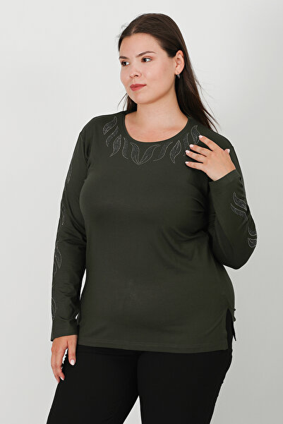 Lanze Stone Print Combed Cotton Blouse