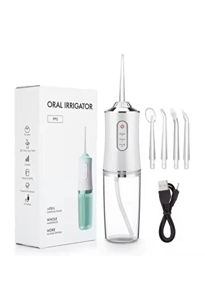 OEM Royall A8 portable oral irrigator, 3 modes, 220ml, USB-C, white