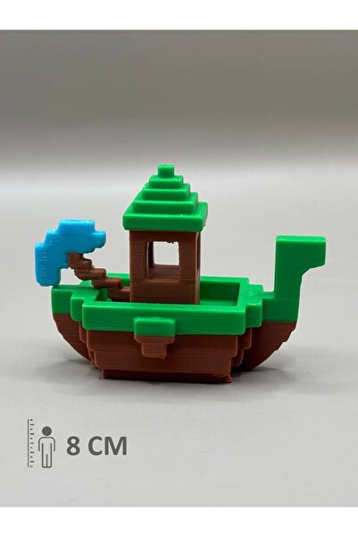 FigürDizayn Minecraft Gemi Bot Boat Ship Aracı Figür