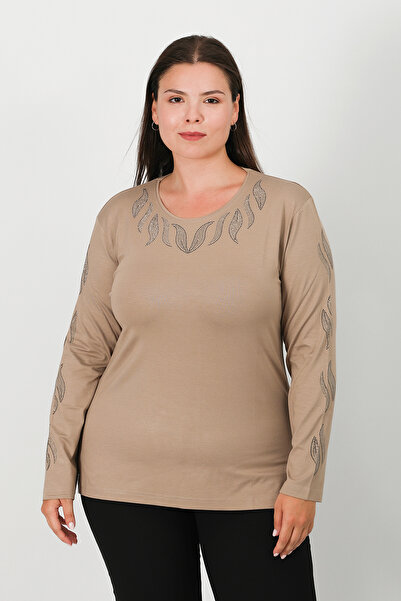 Lanze Stone Print Combed Cotton Blouse